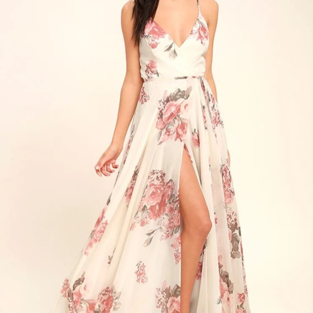 Lulus floral maxi dress